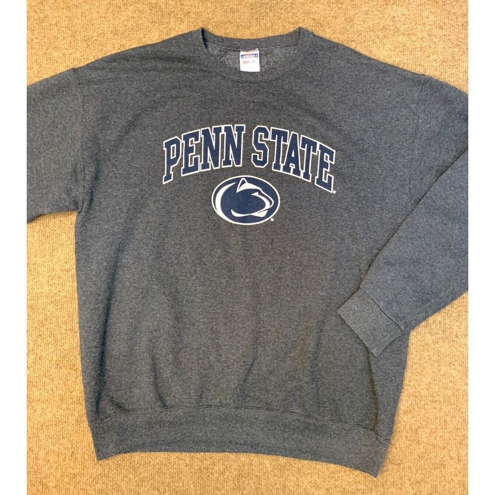 Vintage Penn State Nittany Lions Sweatshirt Mens L Long Sleeve Jerzees Pullover